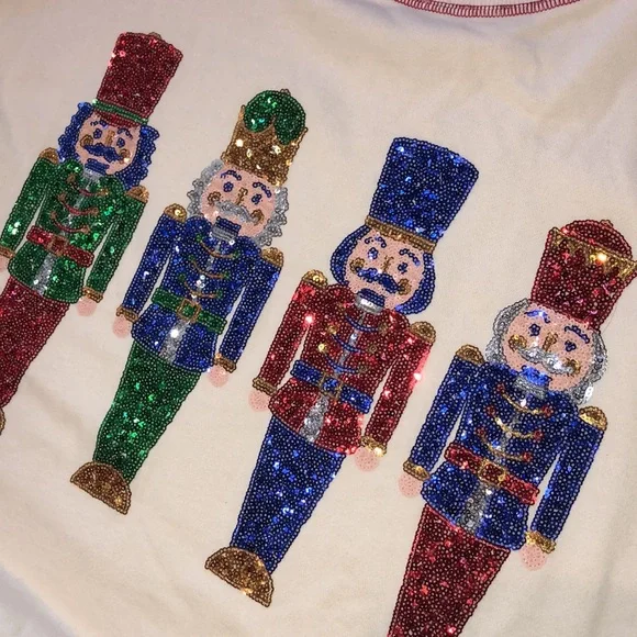Fantastic Fawn nutcracker sequin top size medium - Picture 4 of 9